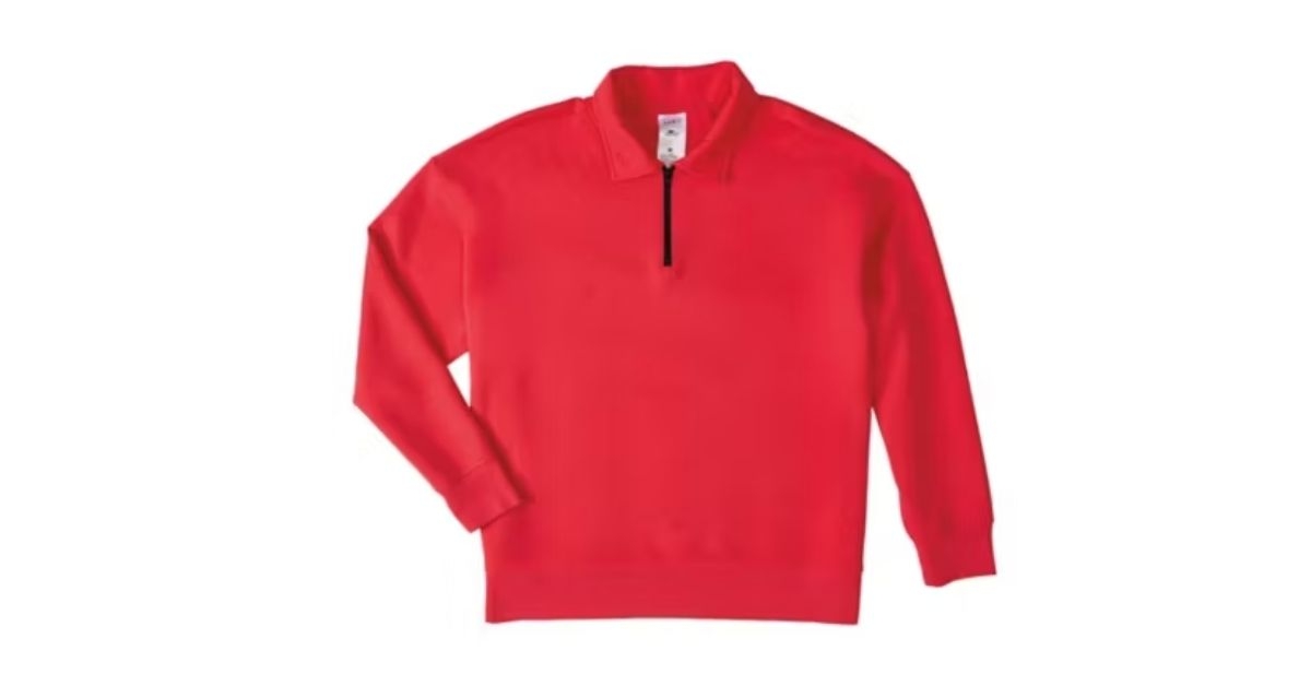 athleisure quarter zip pullover