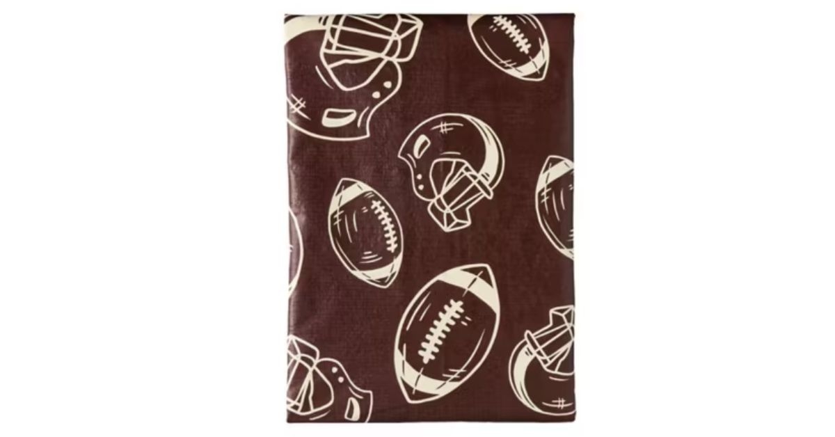 tablecloth with football print