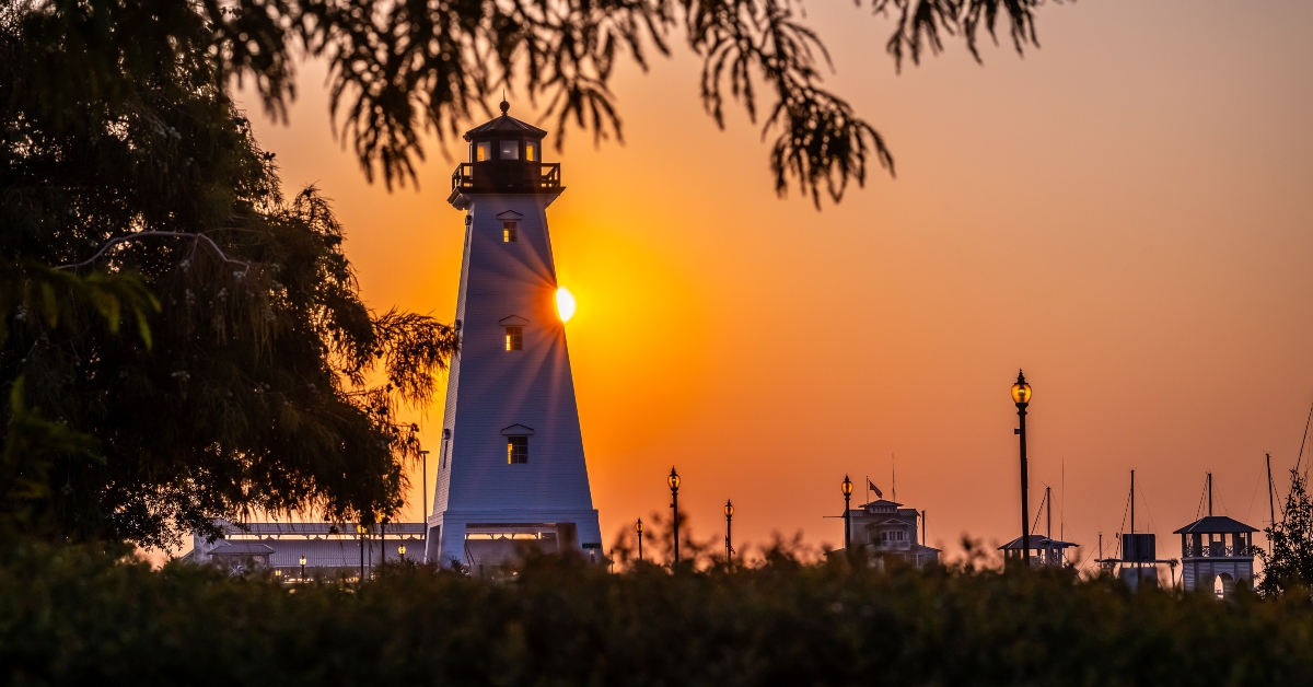 Jones Park Light House Gulfport Mississippi