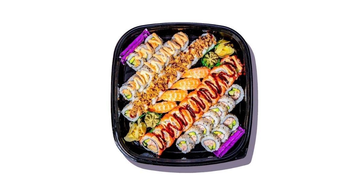 sushi roll party tray