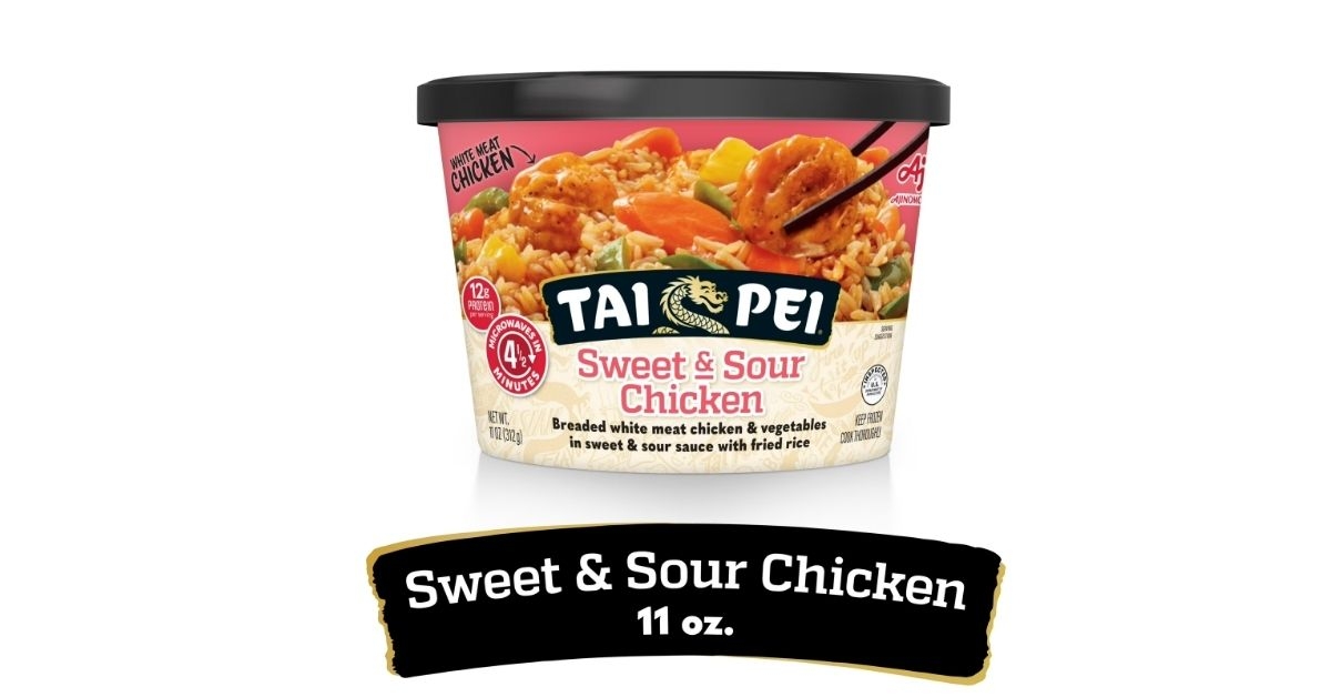 sweet and sour chicken with vegetable rice