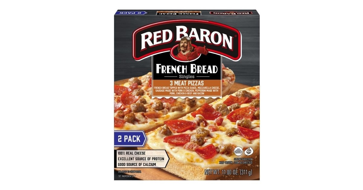 french bread personal frozen pizza