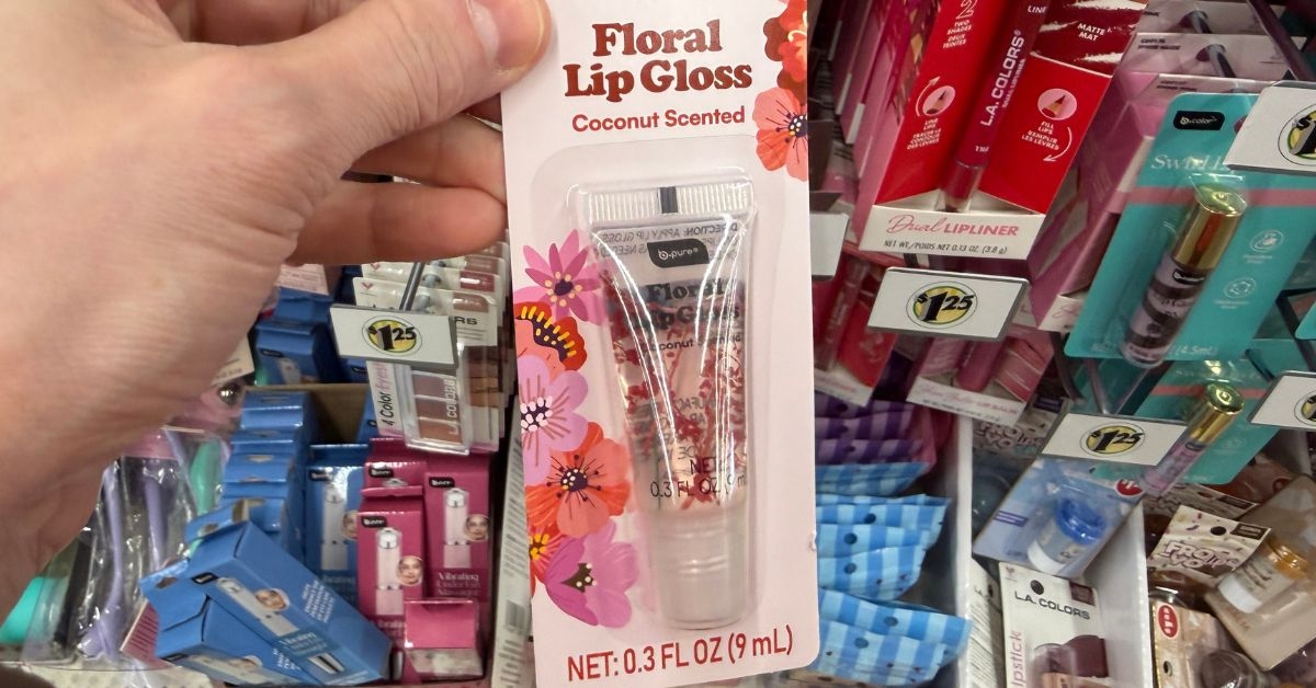 floral lip gloss