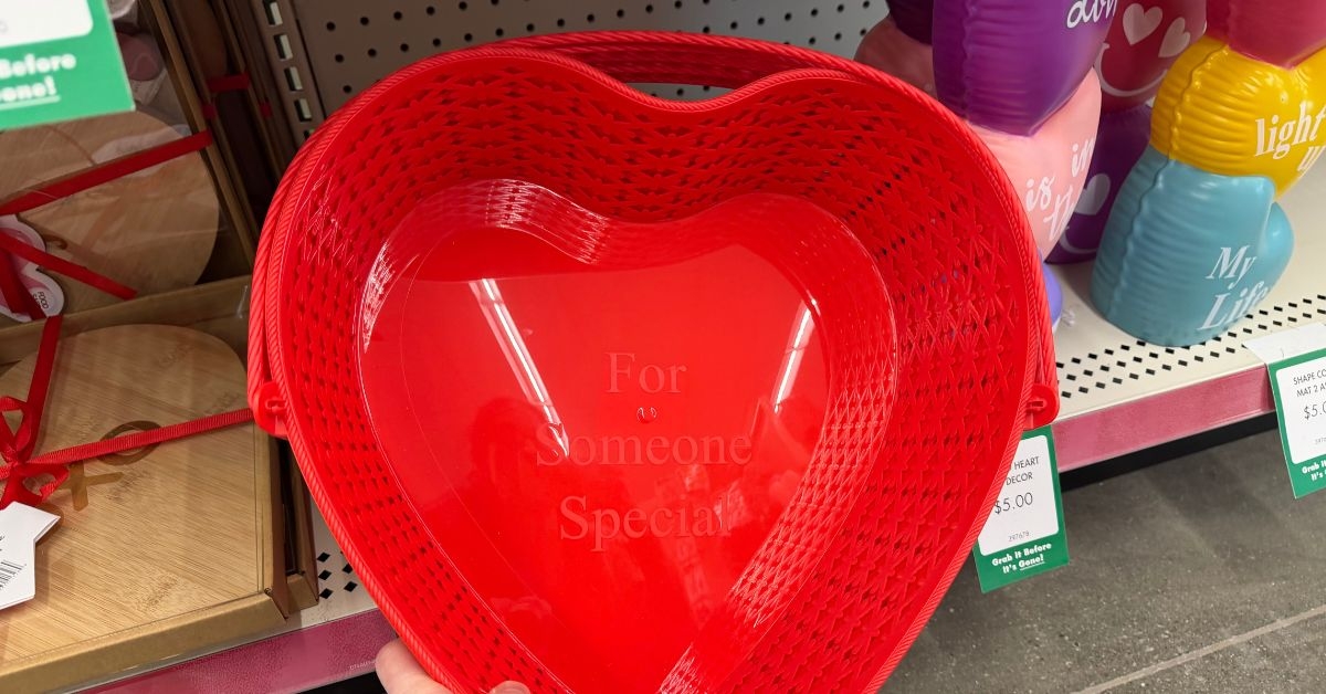 heart shaped basket