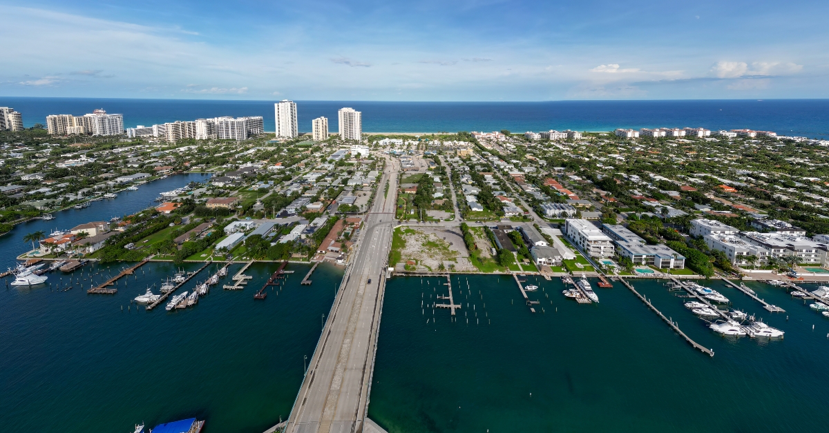 aerial view of riviera beach