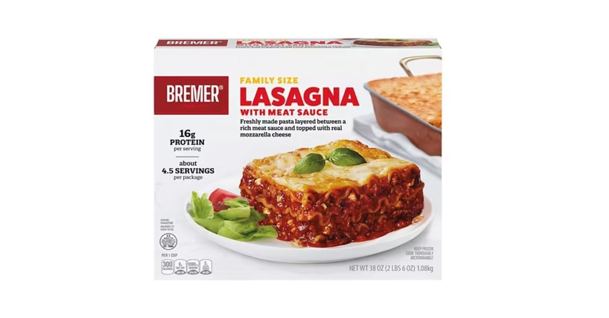 Bremer Lasagna with Meat Sauce