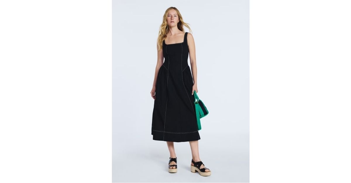 womens plus sleeveless cotton panel maxi dress