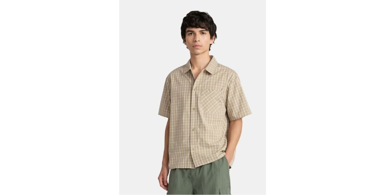 boxy button down shirt