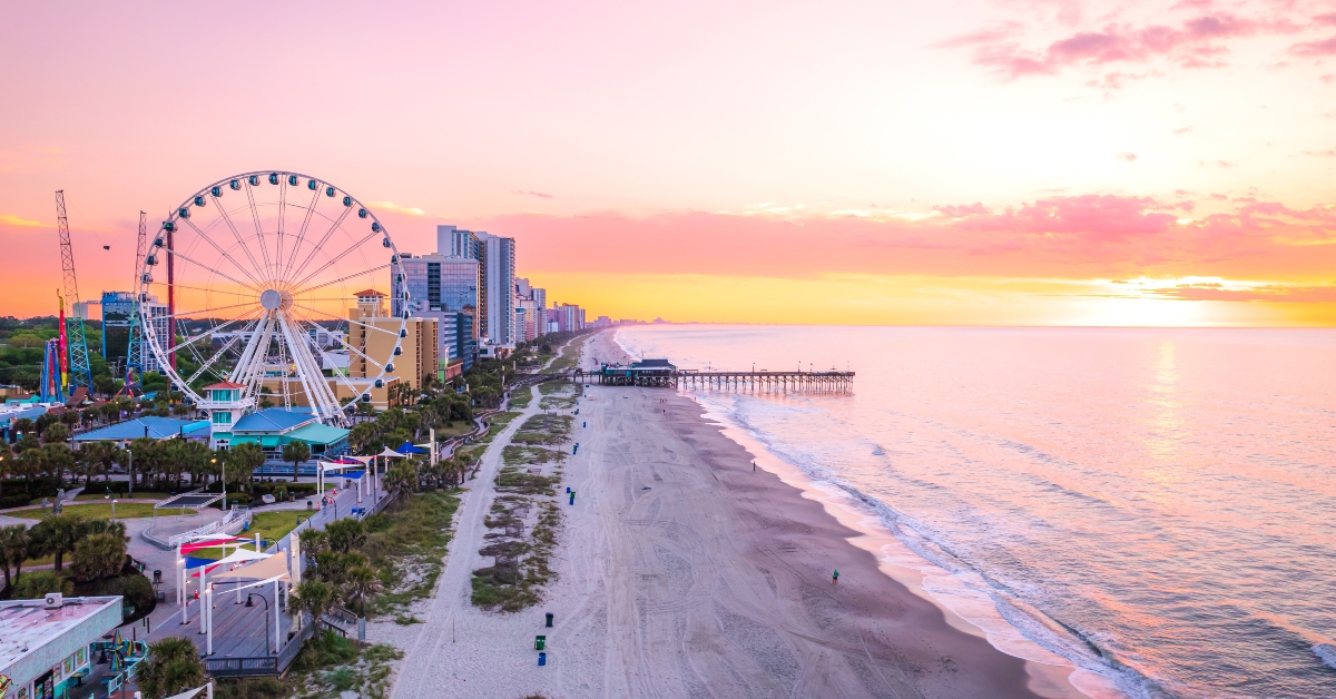 Myrtle Beach , South Carolina at sunrise