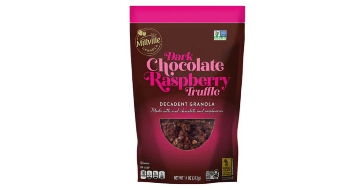 raspberry flavored truffle granola