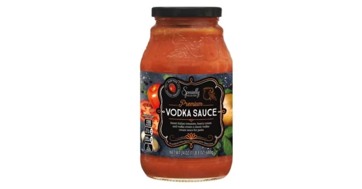 specially selected vodka pasta sauce