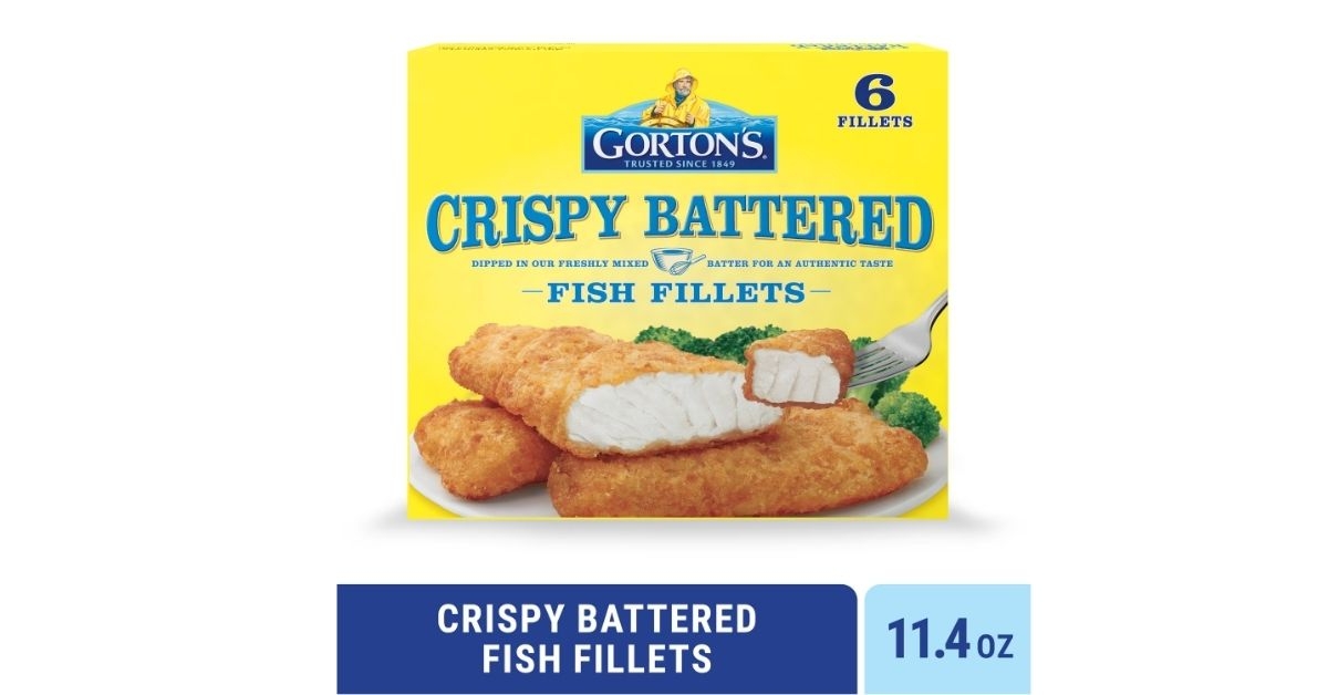 Gorton's crispy battered fish box