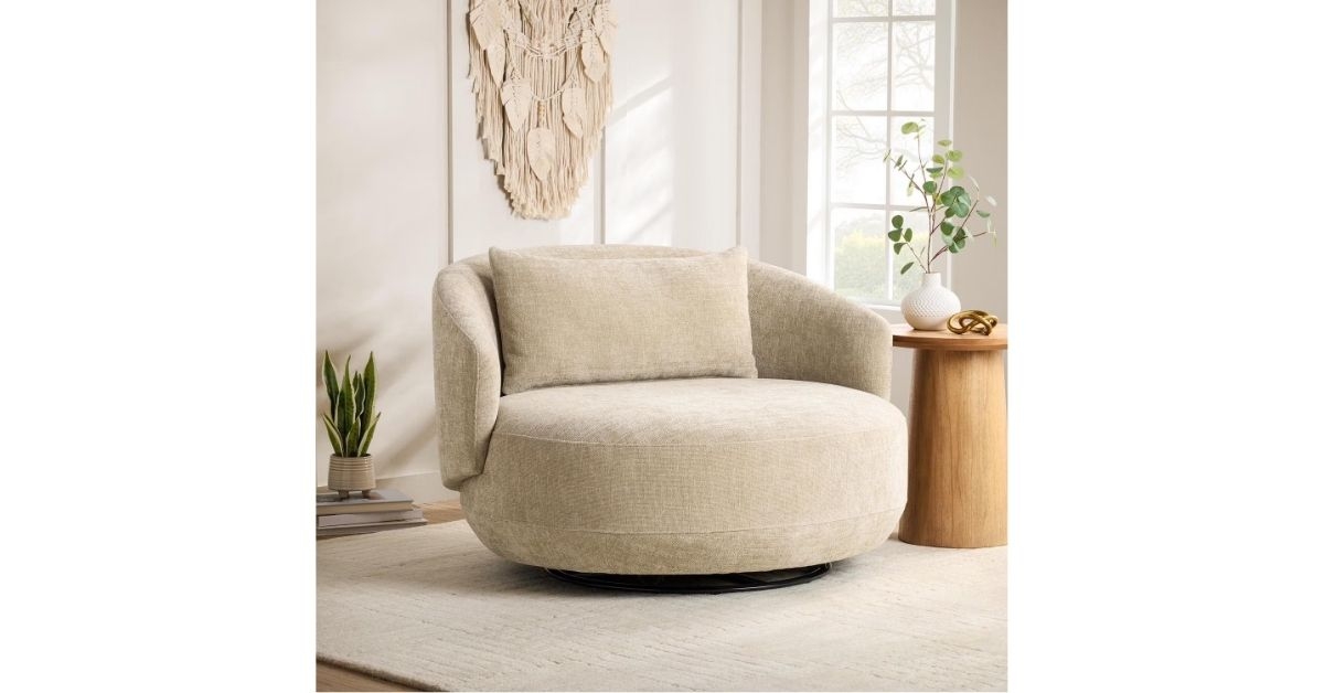 oversized swivel chair