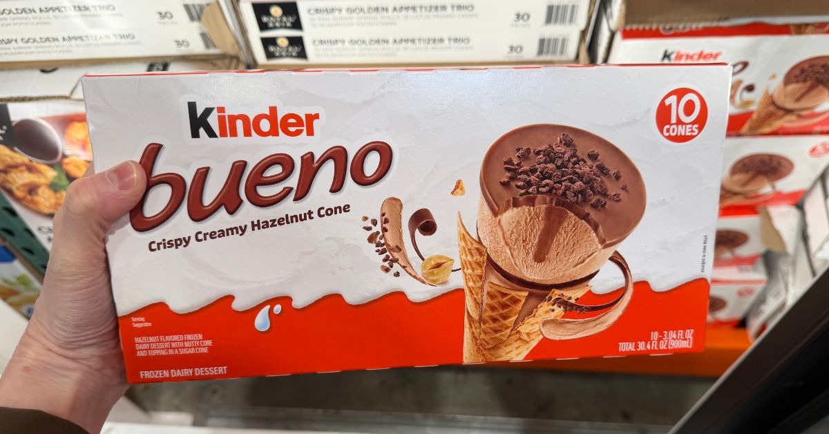 crispy creamy hazelnut cone