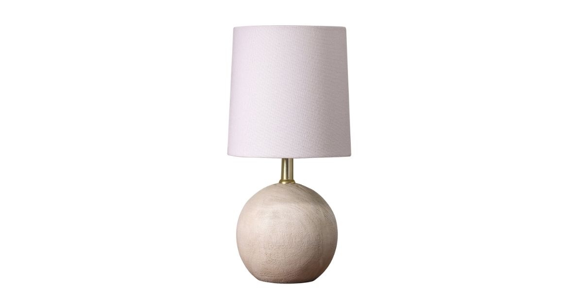 mainstays mini ball base table lamp