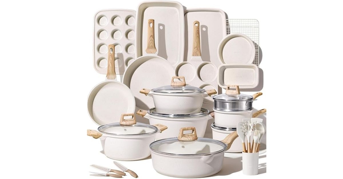 carote 44 piece pots and pan set