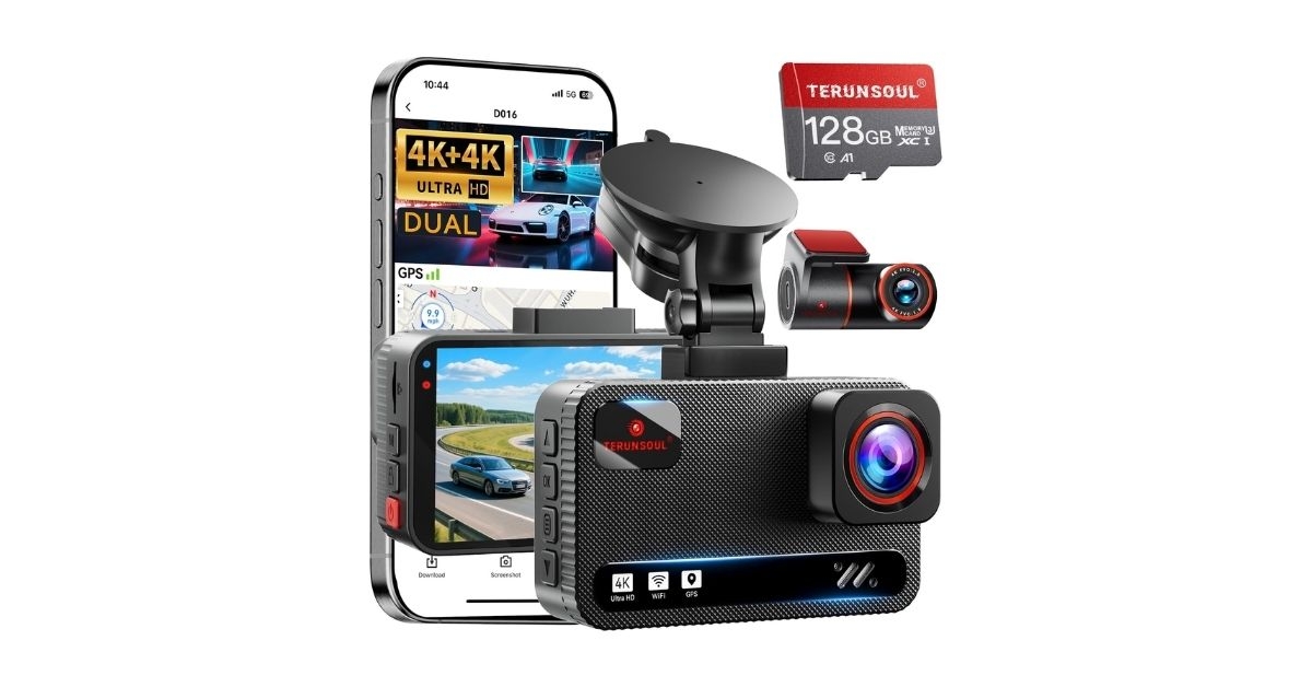 terunsoul 4k dash cam