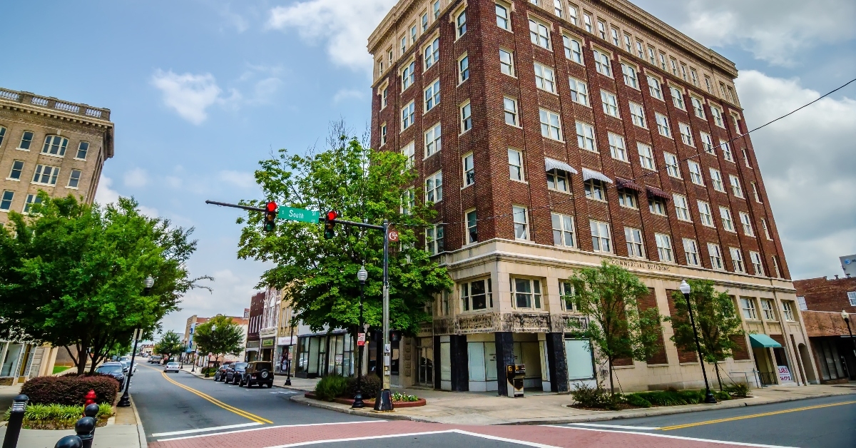 Downtown Gastonia in NC