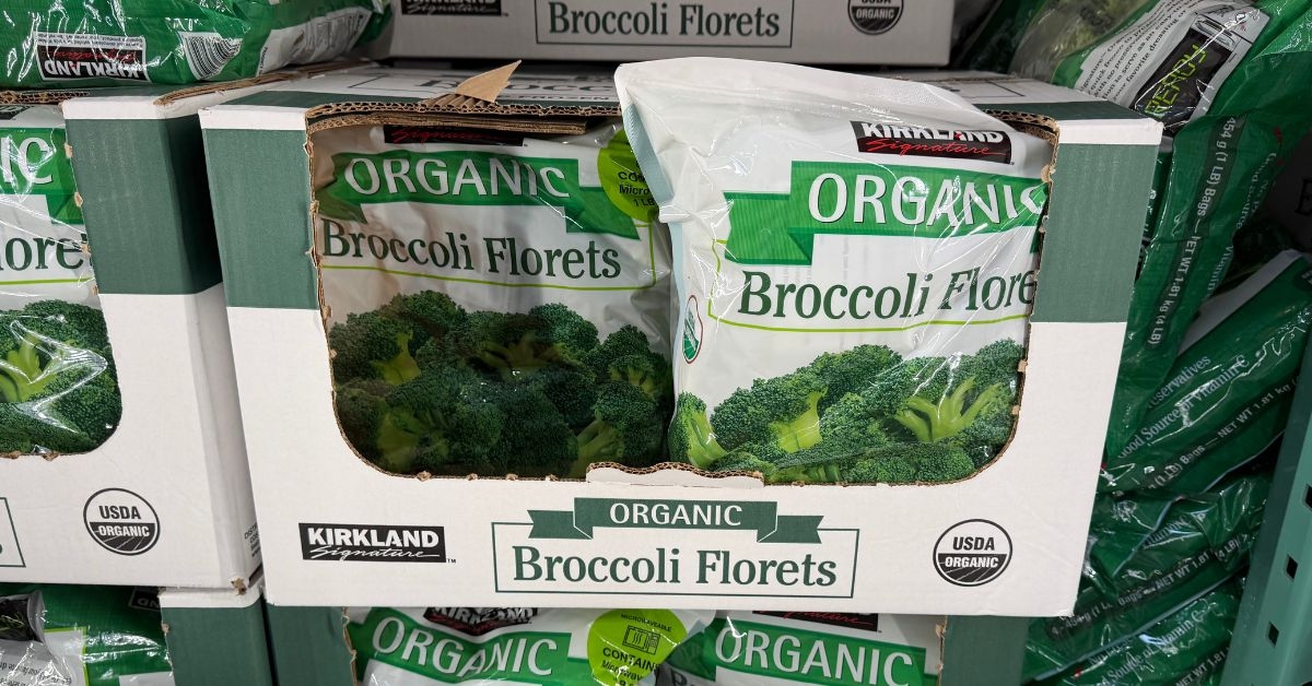 organic broccoli florets