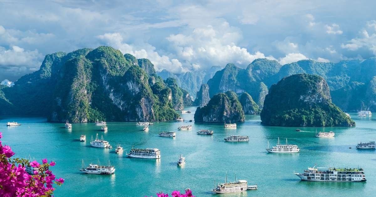 landscape with amazing halong bay