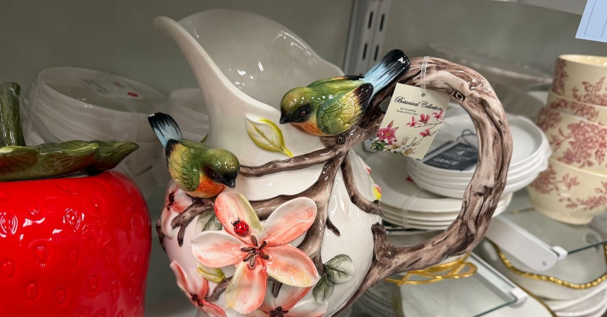 homegoods corner ruby botanical collection pitcher