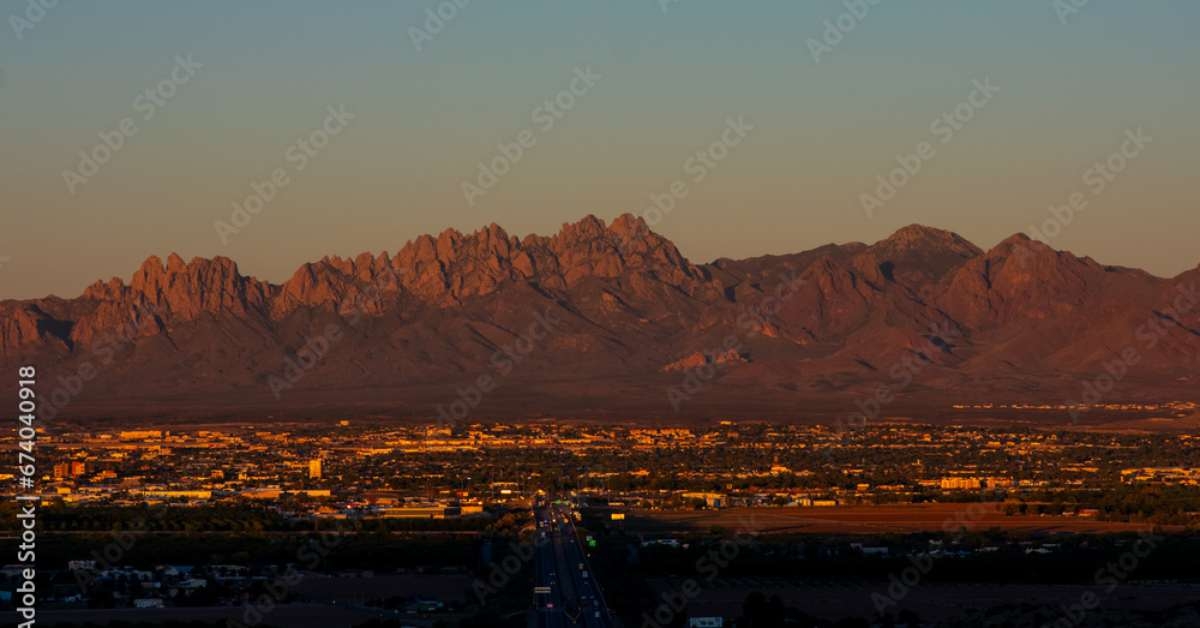 sunset over las cruces new mexico
