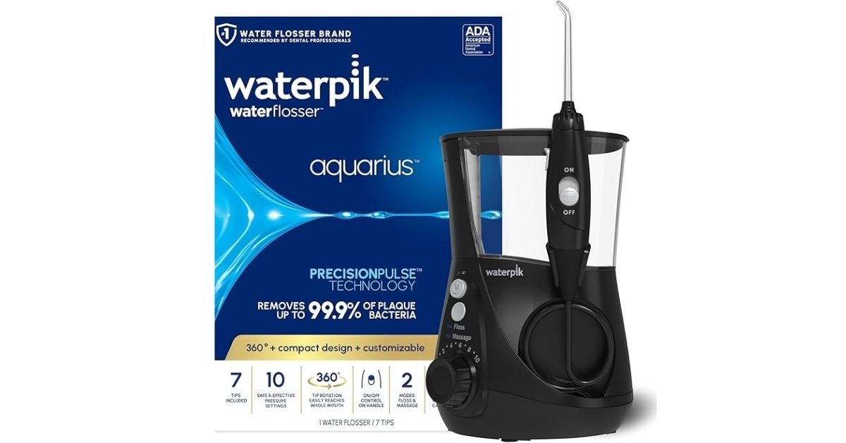waterpik aquarius water flosser