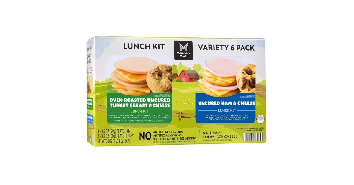 uncured ham tukrye lunch kit