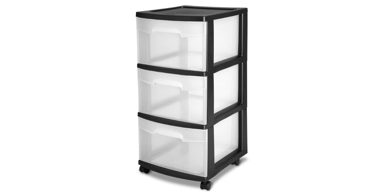 clear storage drawers