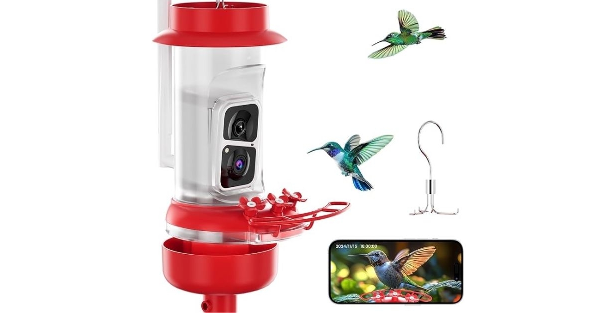 Soliom Hummingbird Feeder with Camera 