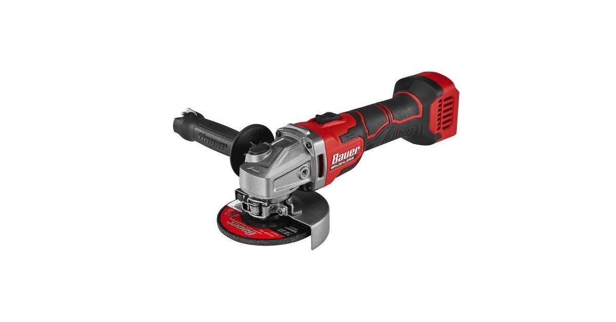 bauer 20v brushless cordless angle grinder