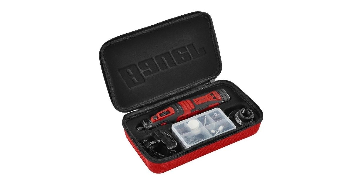 bauer 8v cordless variable speed rotary tool kit