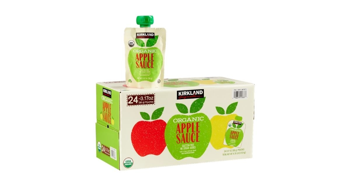 organic applesauce pouch