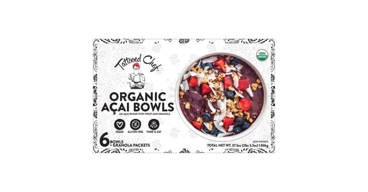 tattoed chef organic acai bowls