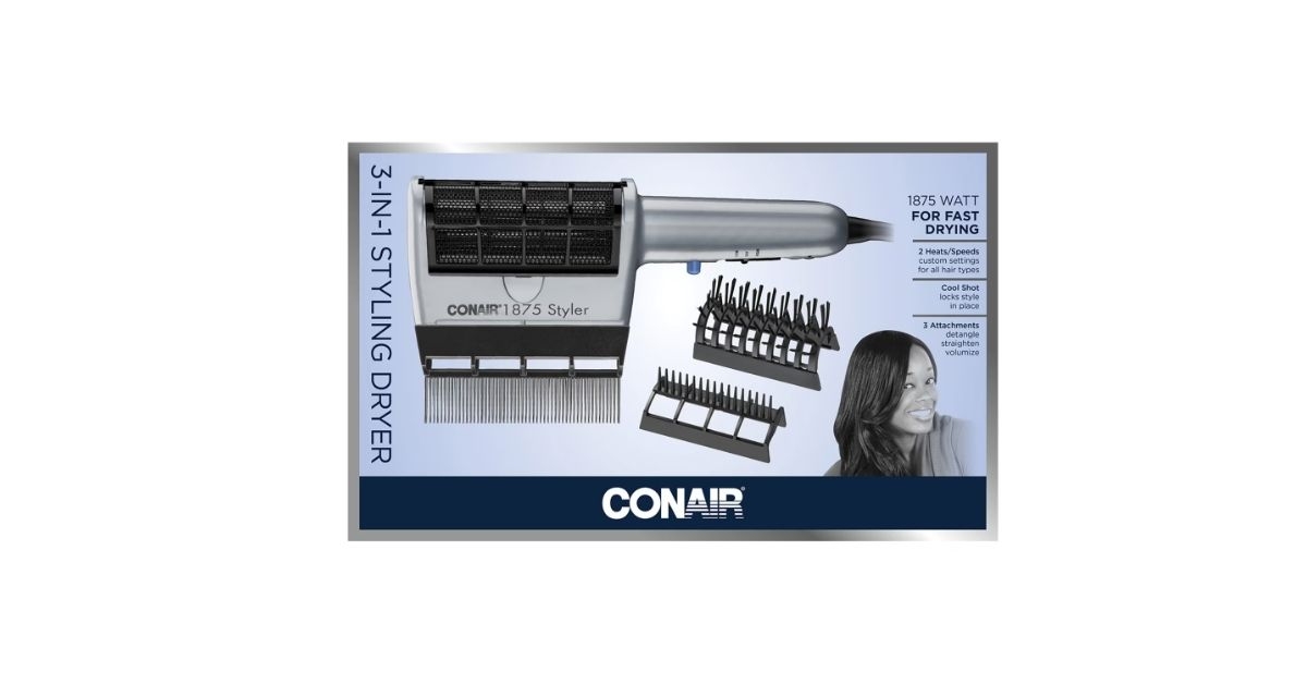 3 in 1 styling hair dryer