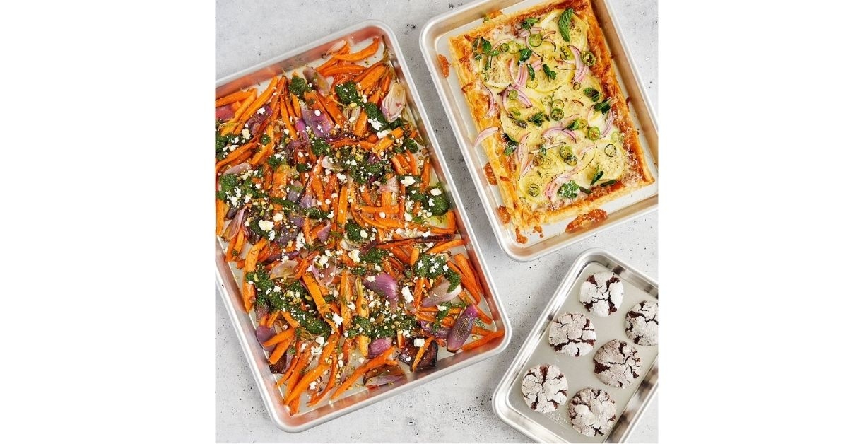 Nordic Ware Naturals Aluminum Cookie Sheet Set