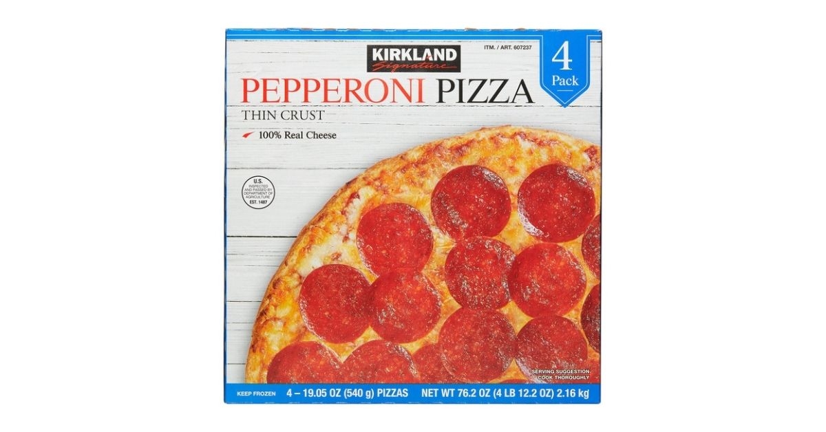 kirkland signature pepperoni pizza