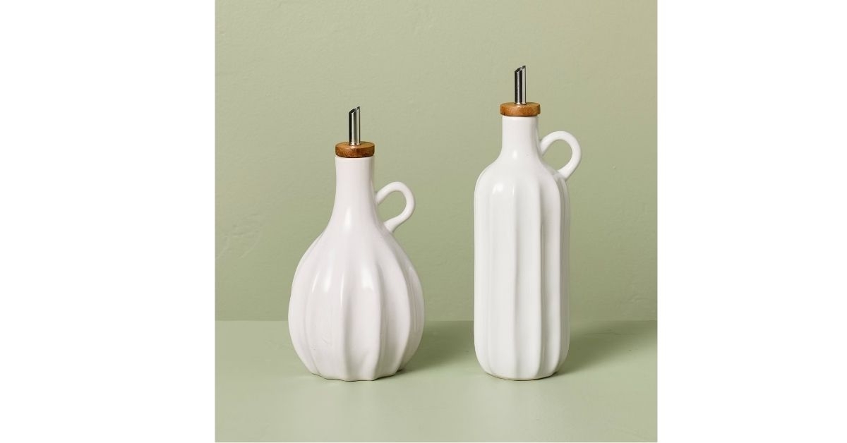 Hearth & Hand Stoneware Oil and Vinegar Set