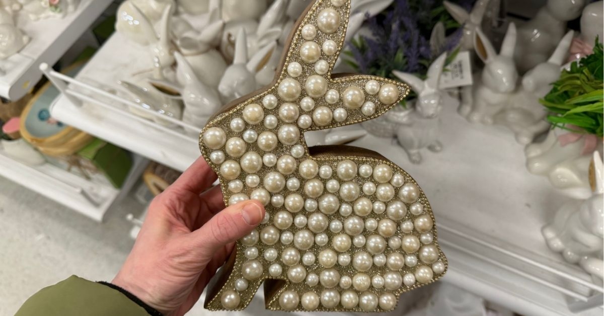 faux pearl bunny