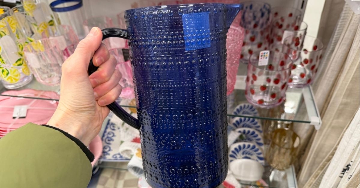 beaded pitcher