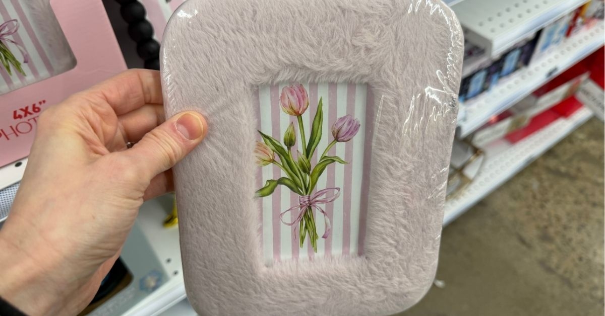 faux fur photo frame