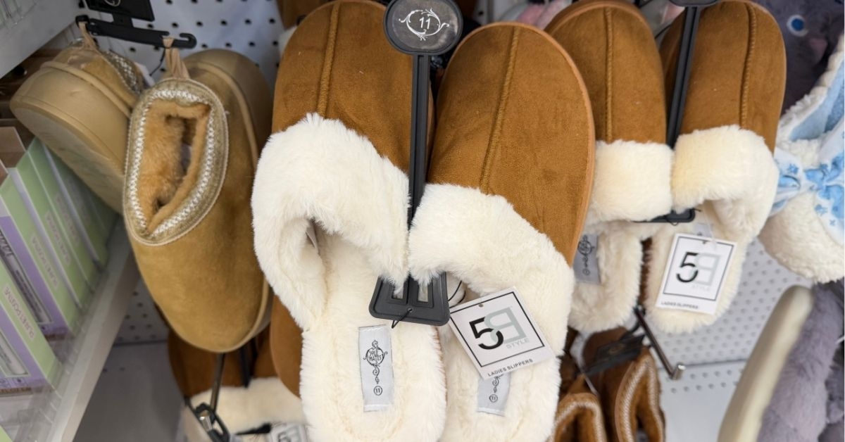 ladies scuff slippers