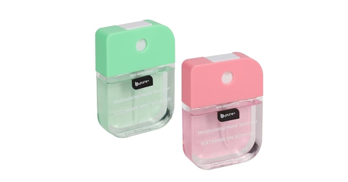 b pure hand sanitizer spray
