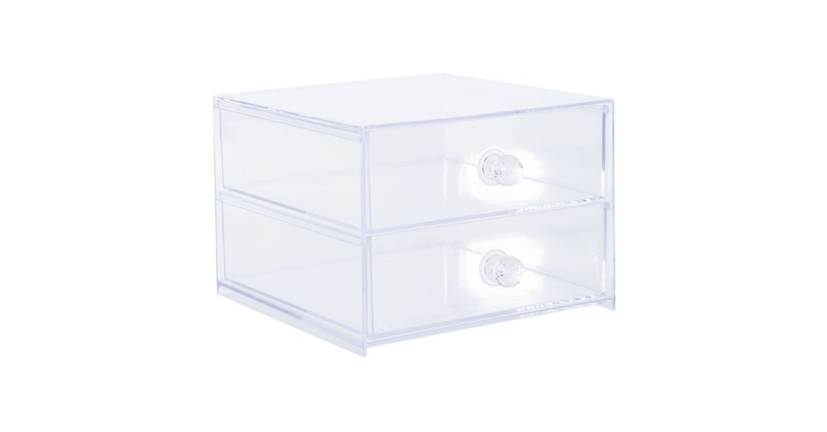 clear acrylic cosmetic storage drawers