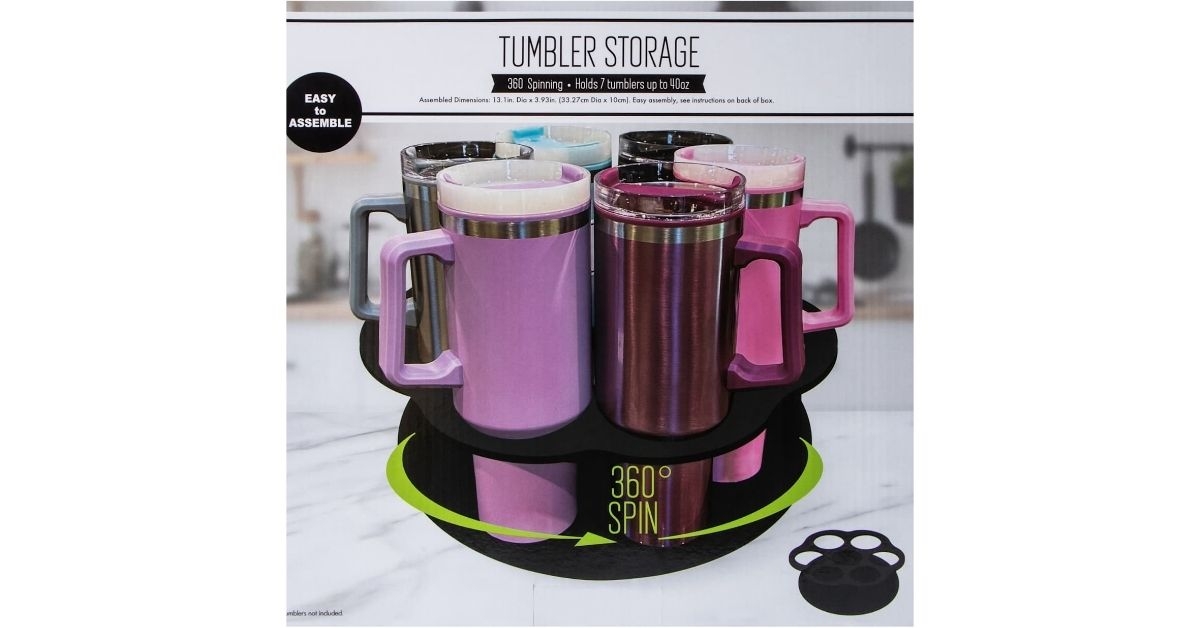 tumbler spinner storage