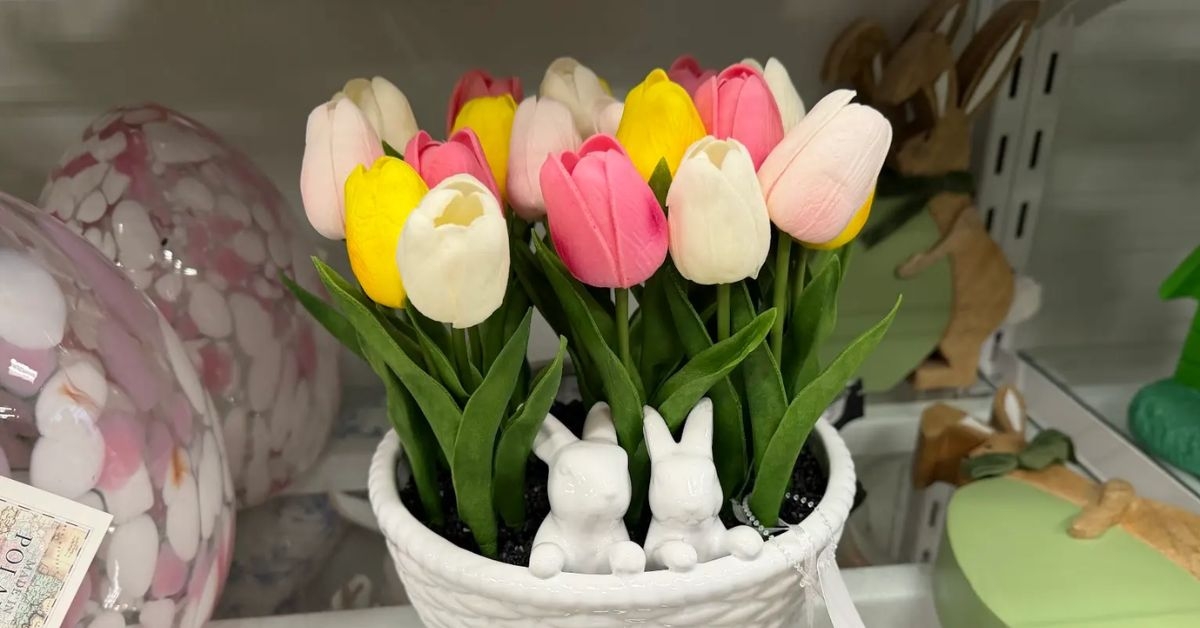 martha stewart faux flower planter