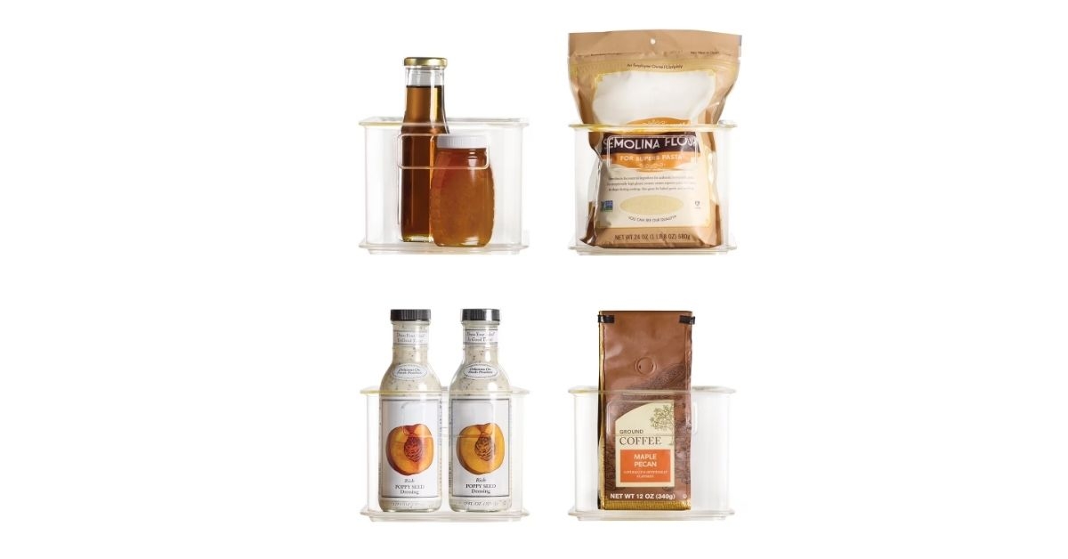 clear plastic bin set