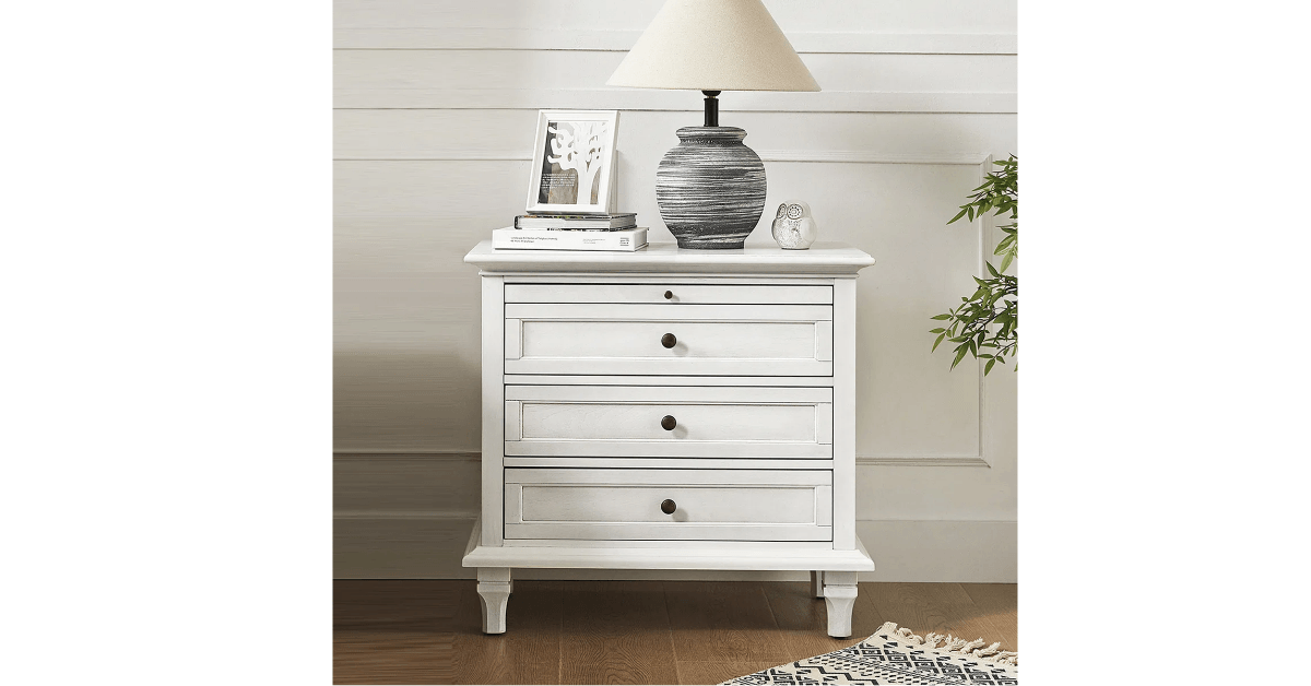 arthelia 3-drawer end table