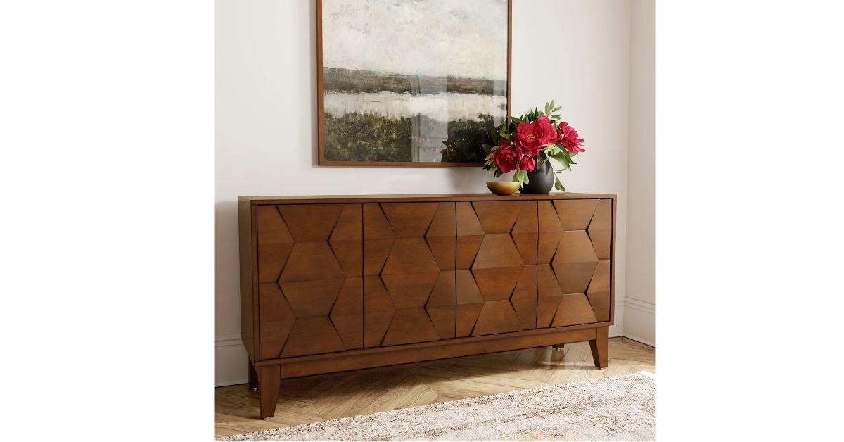 60 inches sideboard with solid wood legs