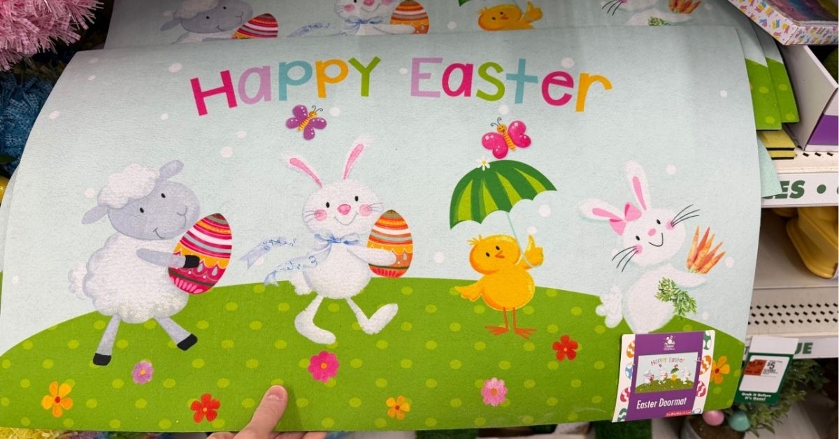 seasonal collection easter doormat